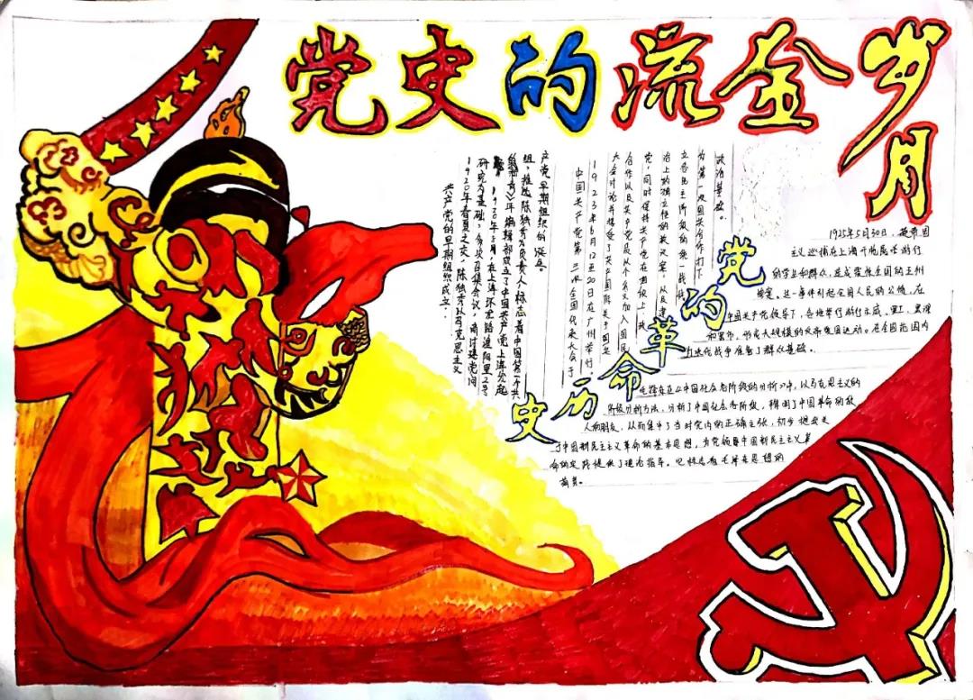 党的光辉照我心手抄报图片-图7