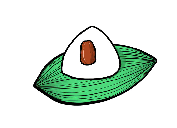 4种粽子的简单画法-图3