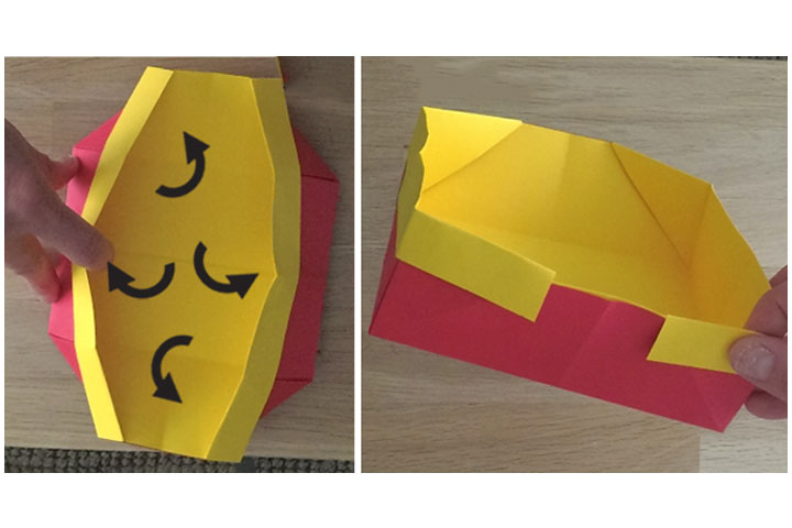 漂亮的花篮怎么折-图13