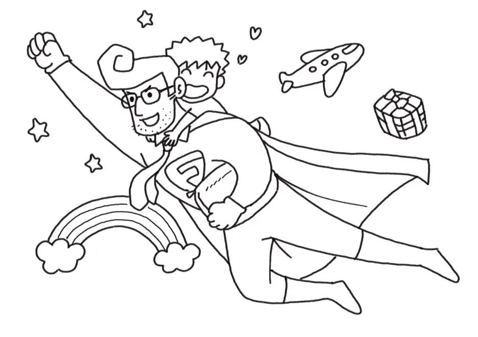 超人爸爸简笔画教程-图6