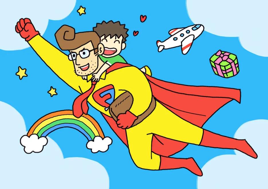 超人爸爸简笔画教程