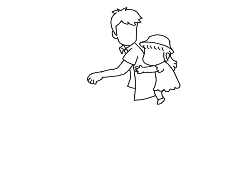 我的爸爸简笔画画法步骤-图2