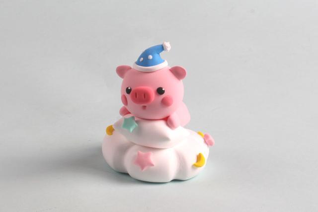 云朵小猪粘土制作教程