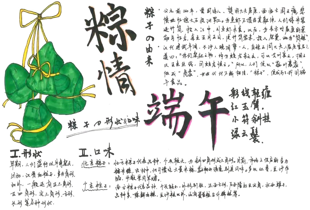 端午手抄报模板简单又漂亮-图3