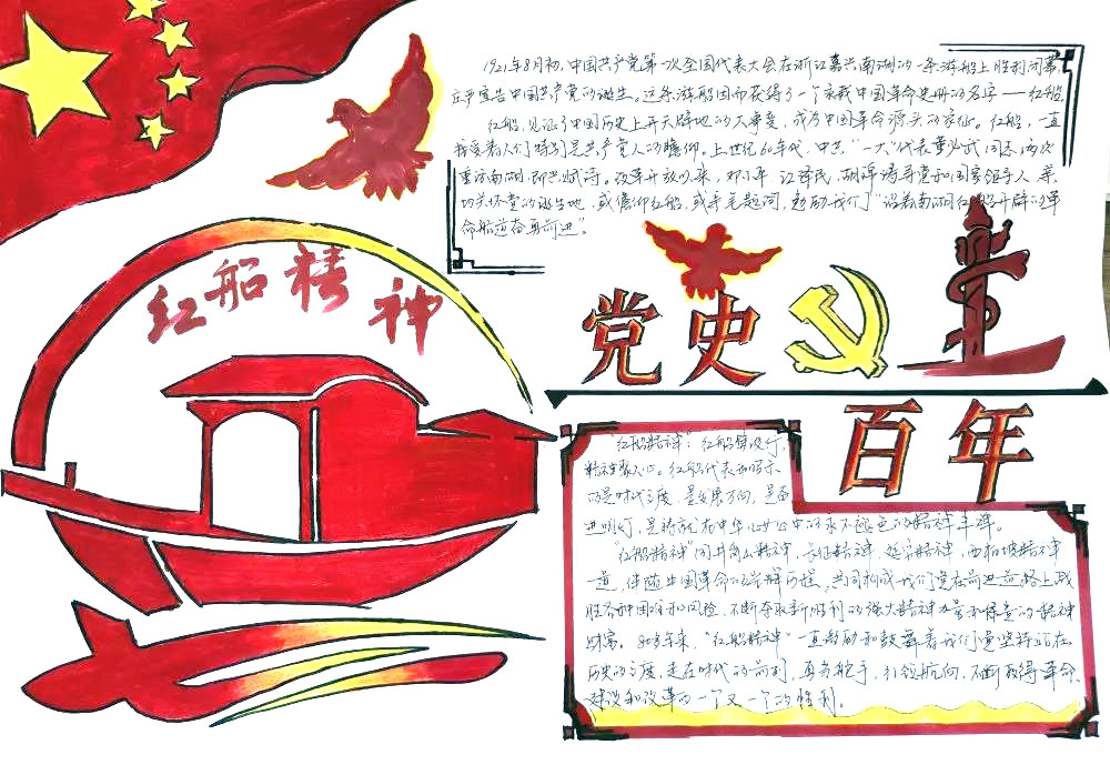 “学党史 强信念 跟党走”手抄报-图3