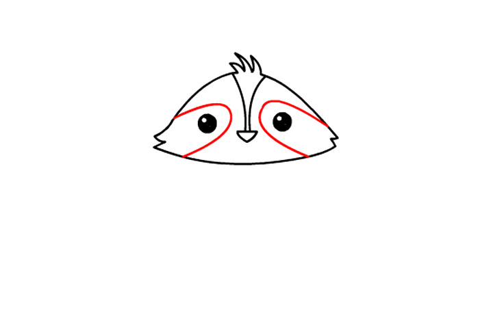 如何画可爱小浣熊-图6