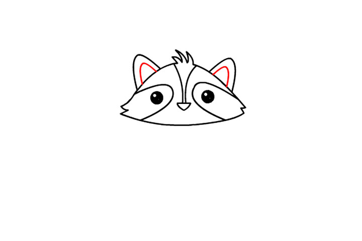 如何画可爱小浣熊-图8