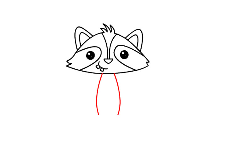 如何画可爱小浣熊-图10