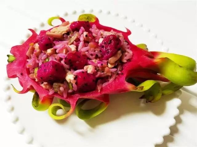 火龙果鸡肉烩饭