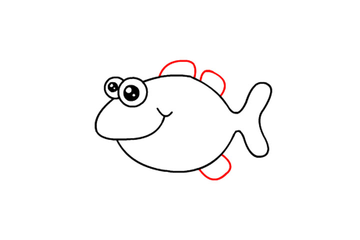 如何画可爱的小鱼-图5