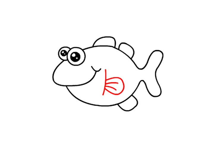 如何画可爱的小鱼-图6