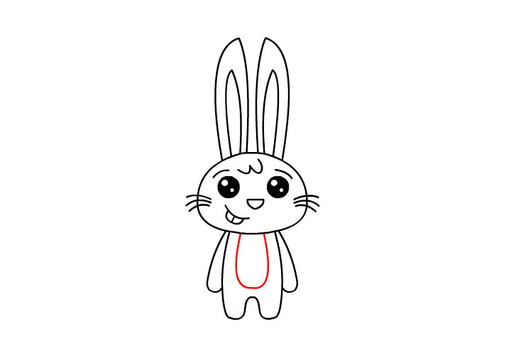 可爱卡通兔子怎么画-图11