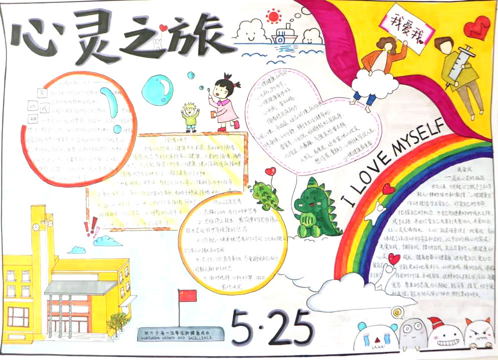 心理健康教育月手抄报优秀作品-图5