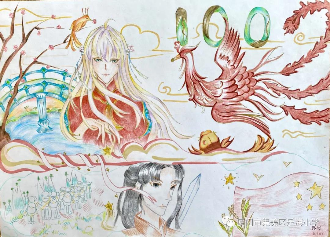 中国建党100周年主题画-图3