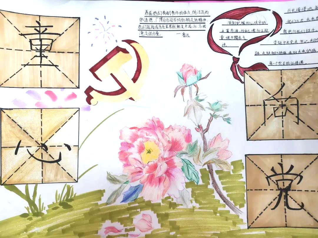 童心向党心系祖国手抄报-图12