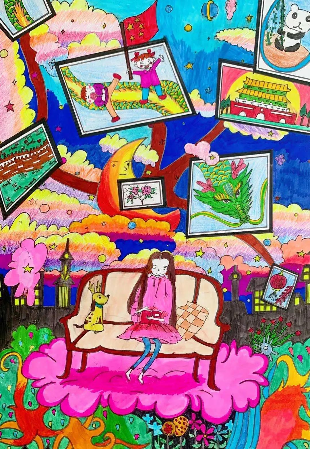 小学生建党100周年绘画-图5