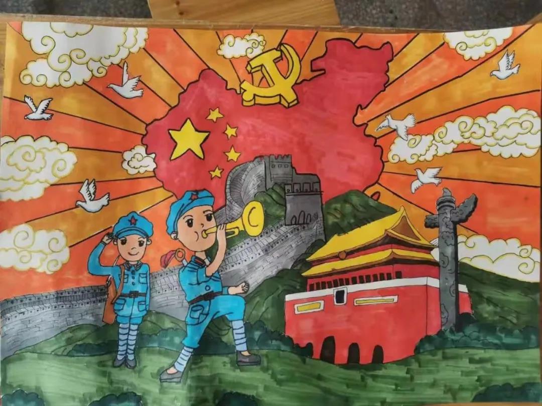 步骤2：徐紫怡《童心向党》