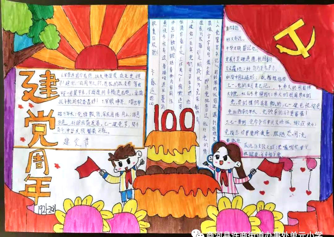 三年级七一建党手抄报图片-图5
