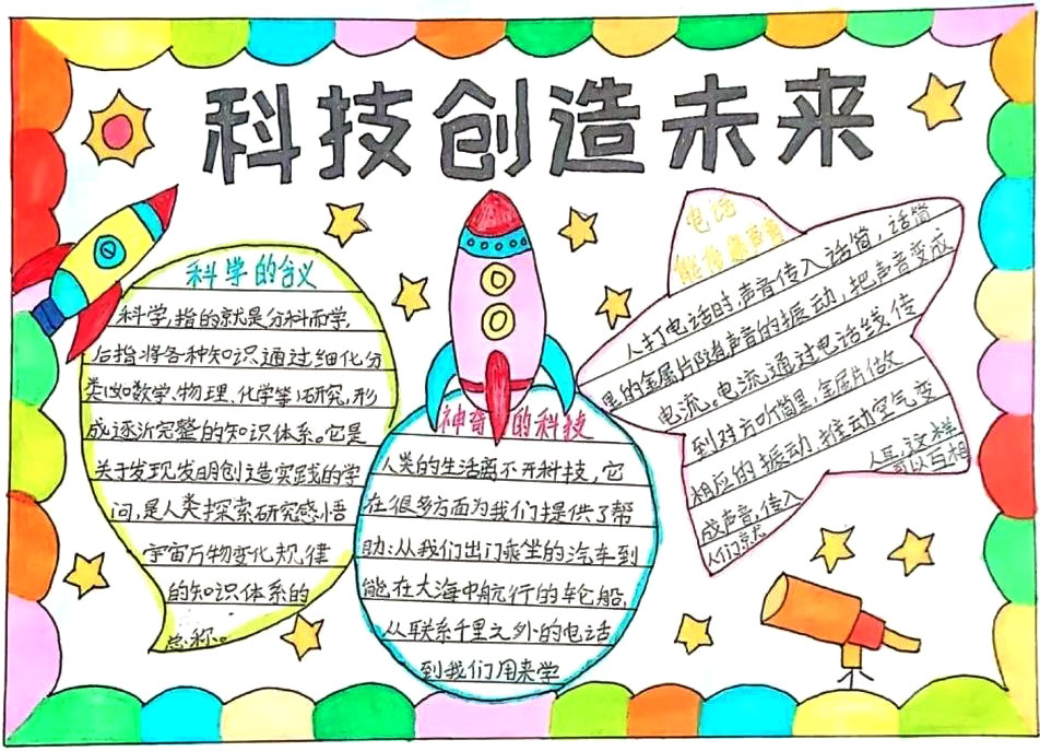 科技创造未来手抄报-图3