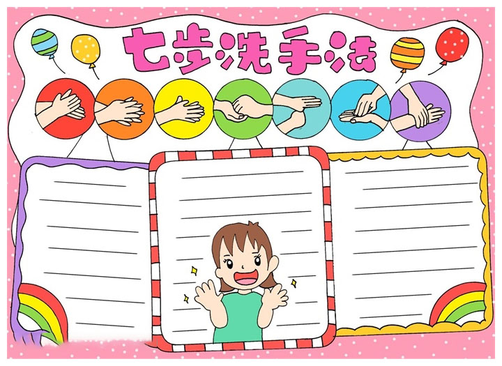 世界洗手日手抄报怎么画