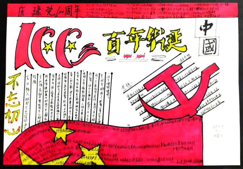 衷心向党筑梦成长手抄报-图2