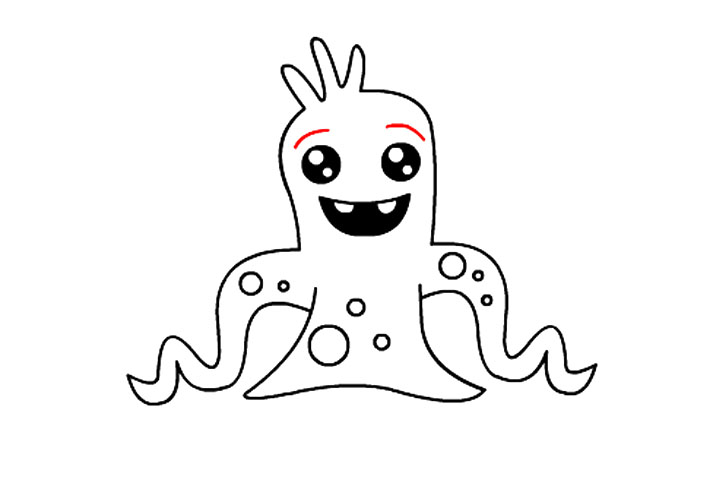 可爱的小怪兽怎么画-图12