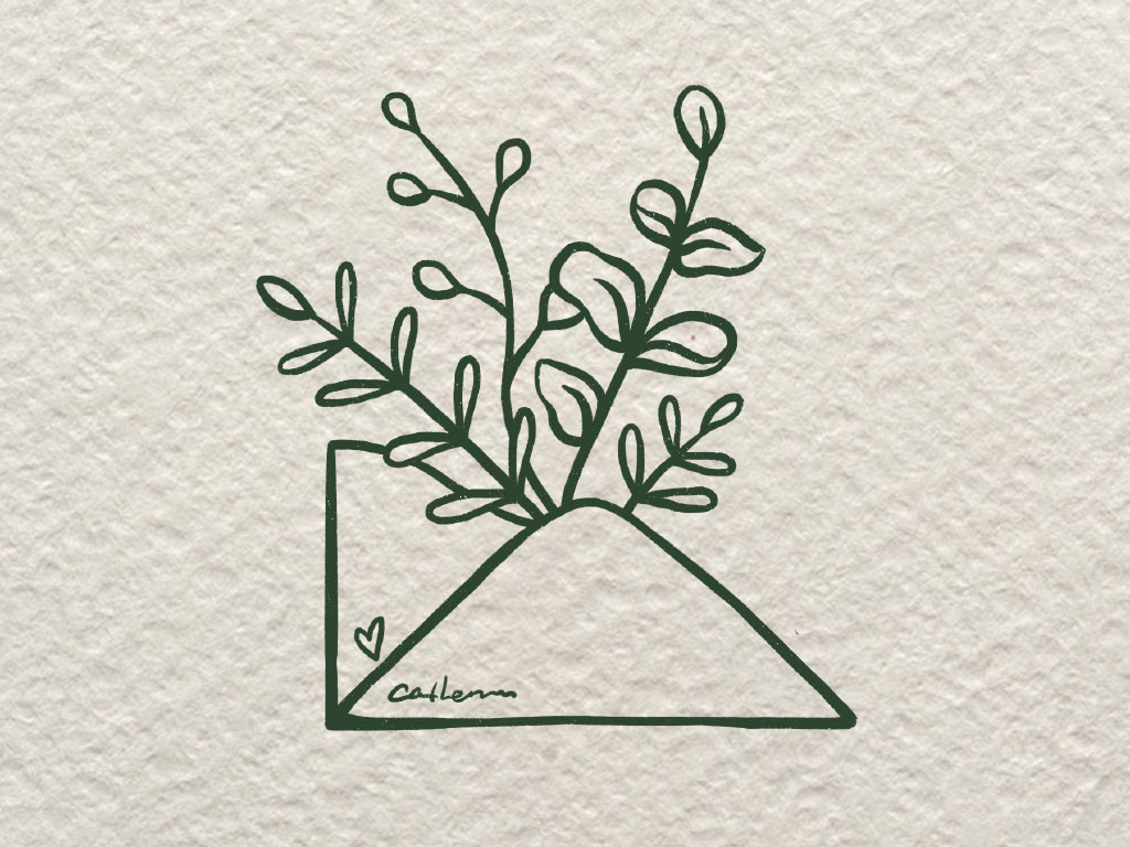 一封漂亮的信简笔画画法-图6