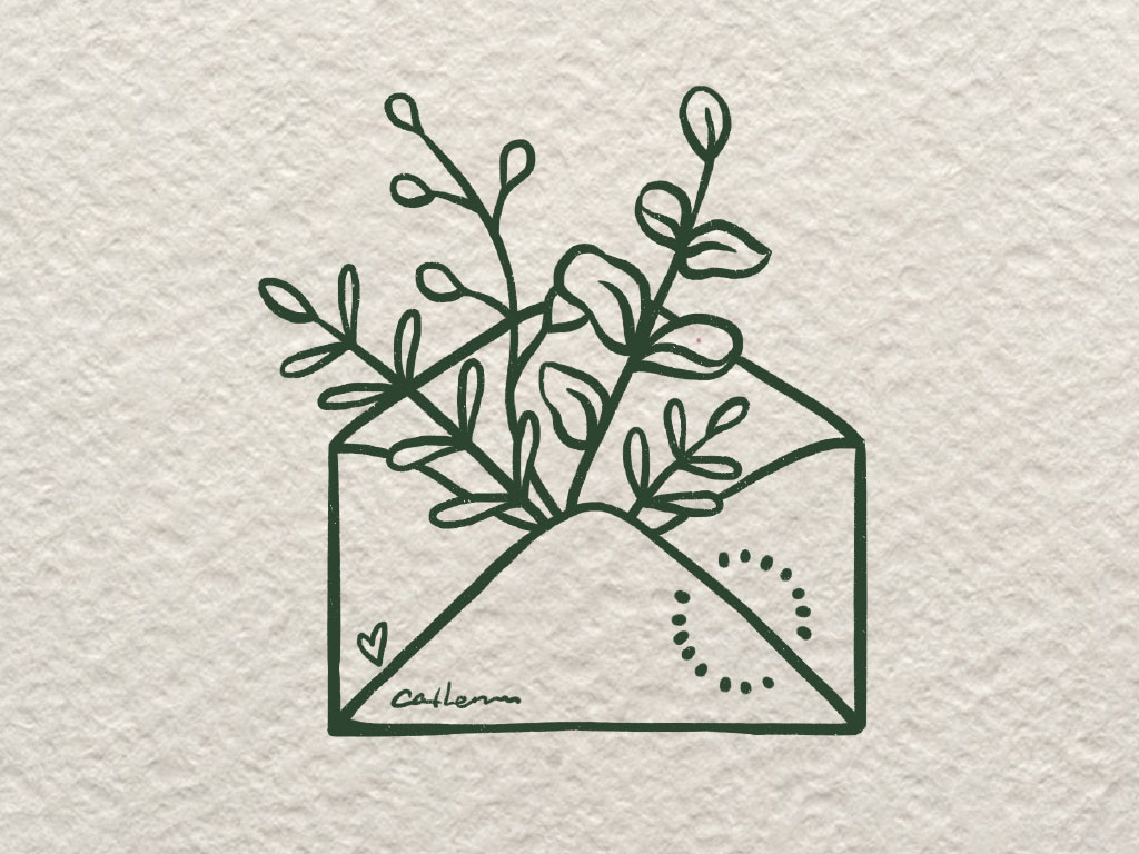 一封漂亮的信简笔画画法