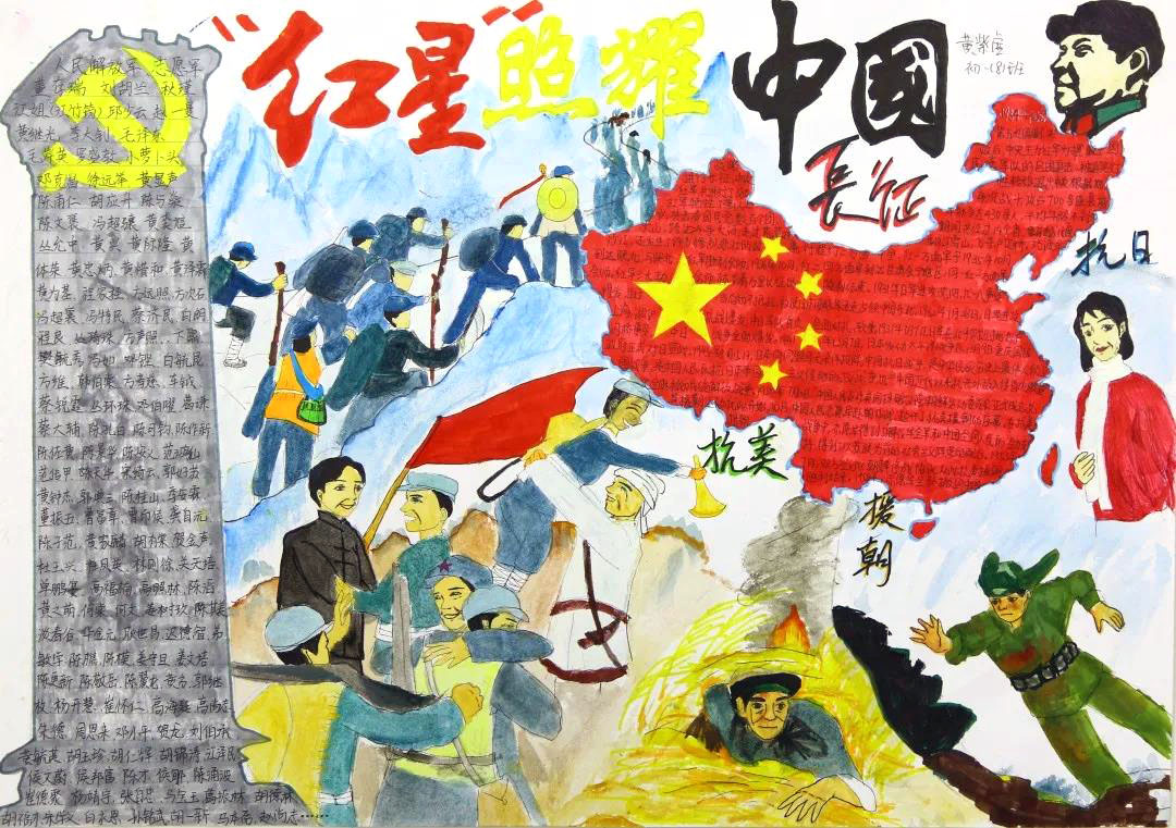 一心向党，永远跟党走手抄报-图6