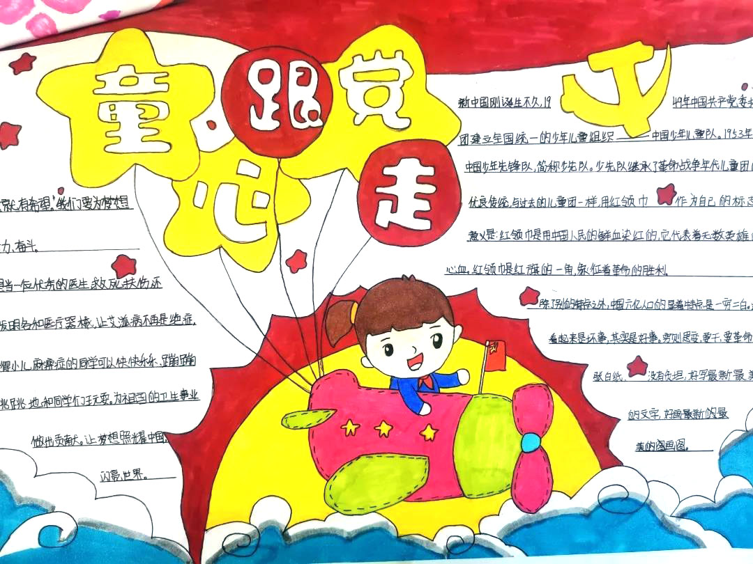 “庆百年华诞，承红色使命”主题手抄报-图1