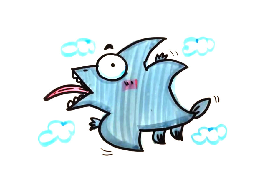 简单的翼龙怎么画