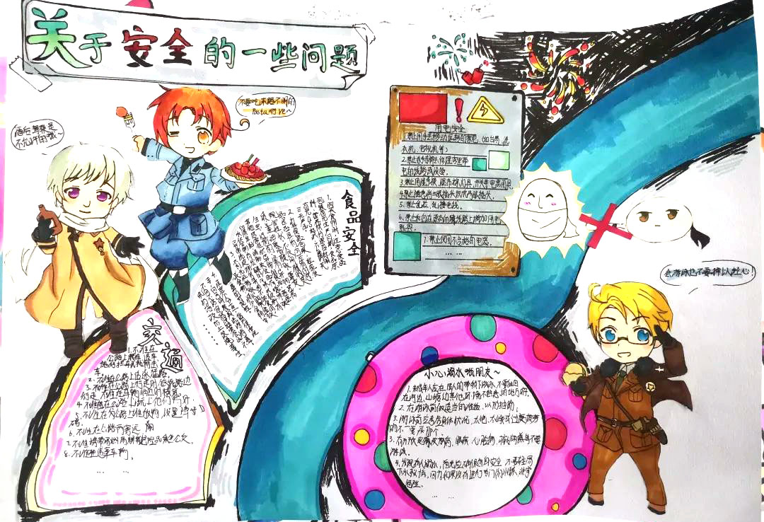 小学生安全伴我行手抄报-图9