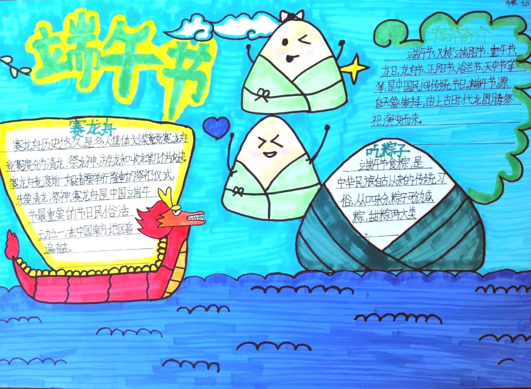 9张漂亮的端午节手抄报版面设计图-图8