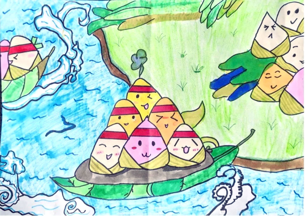 五年级端午节粽子简笔画-图1
