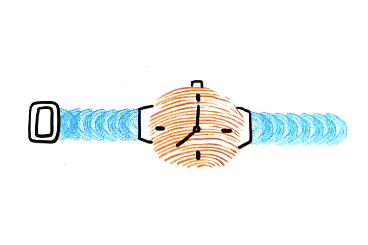 手表指印画教程