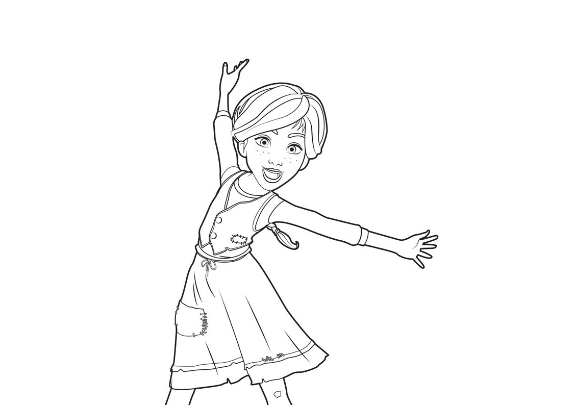 跳芭蕾的小女孩简笔画图片-图4