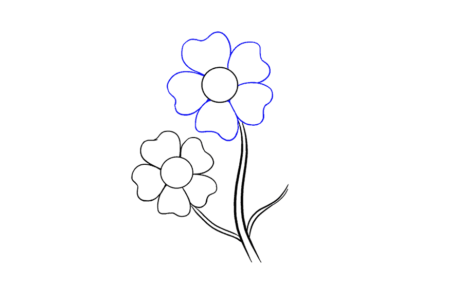 如何画漂亮的卡通小花-图8