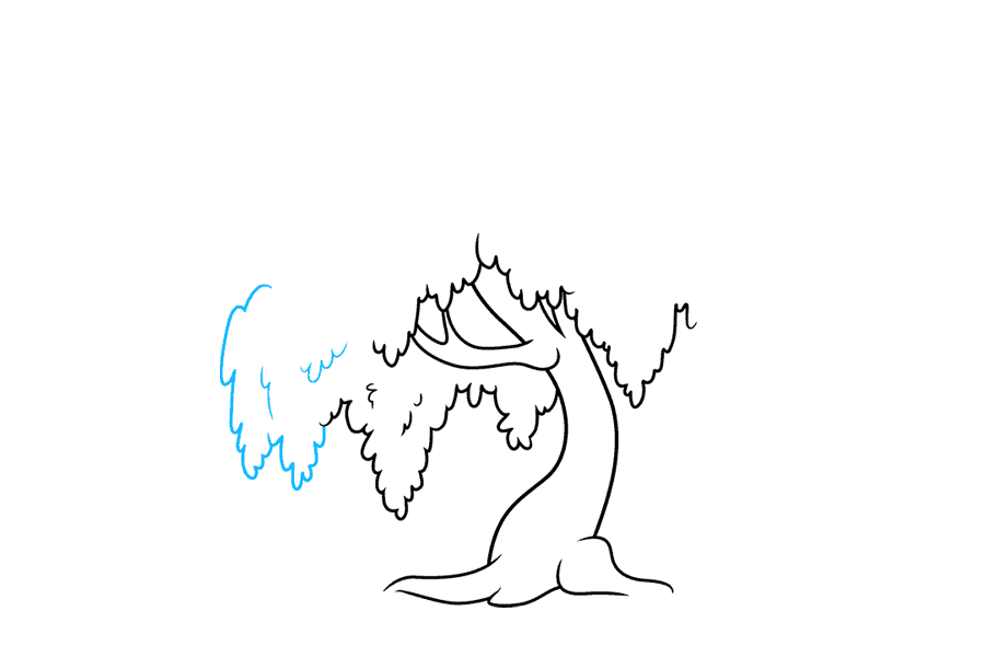 如何画茂盛的柳树-图5