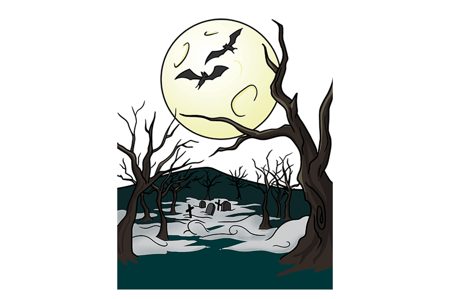 如何画一个幽灵般的森林