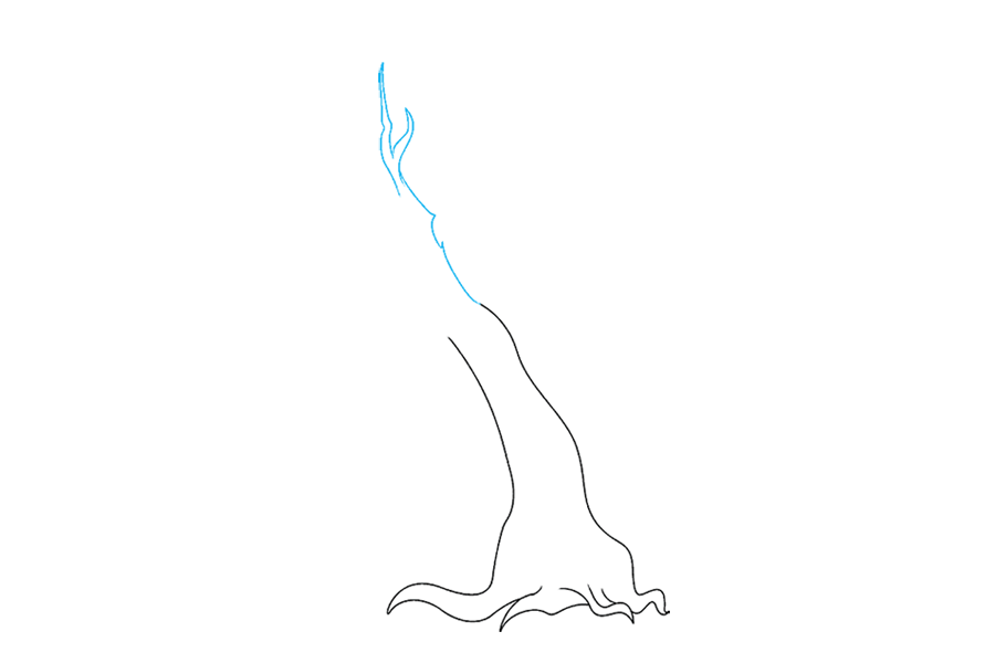 如何画一颗干枯了的大树-图2