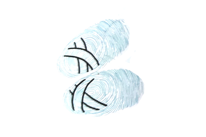 如何用手指印画拖鞋-图3