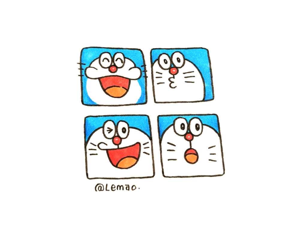 哆啦A梦简笔画-图1