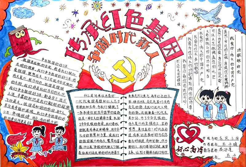 “重温红色历史，传承红色基因”主题手抄报-图4