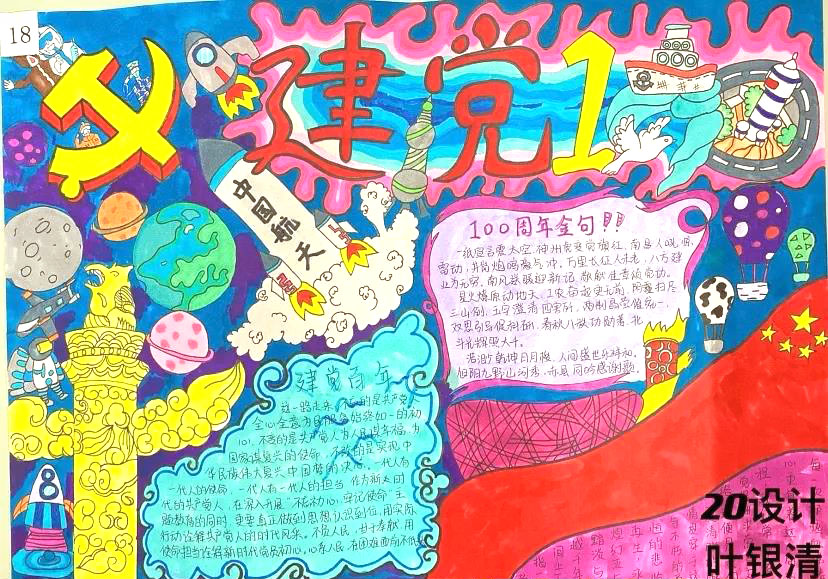 庆祝中国共产党100周年的主题手抄报-图8