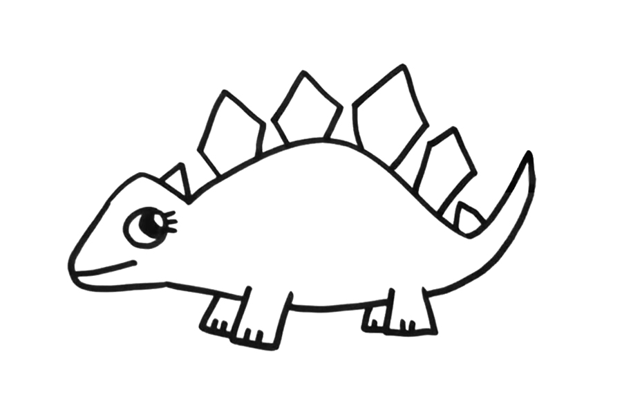 可爱的剑龙怎么画-图4