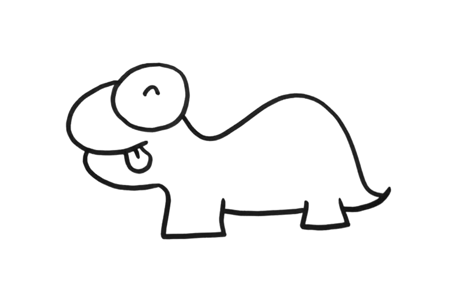 可爱小恐龙怎么画-图2