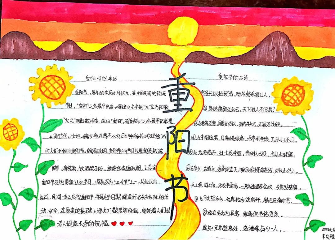九九重阳节手抄报-图3