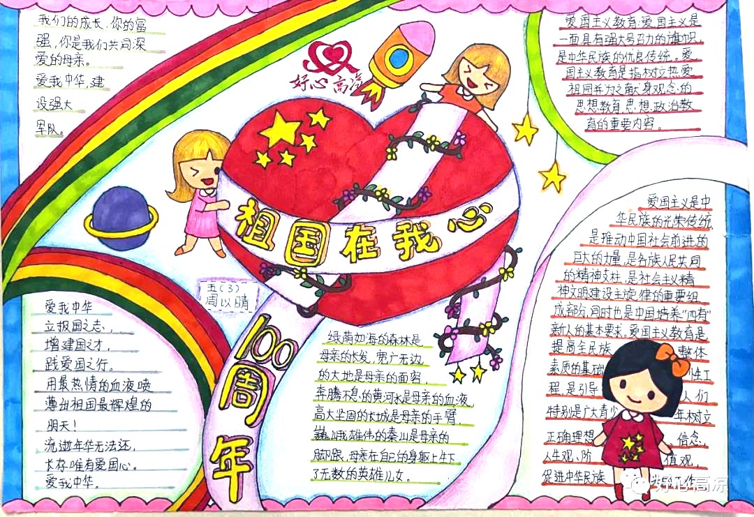祖国在我心中手抄报图片-图3