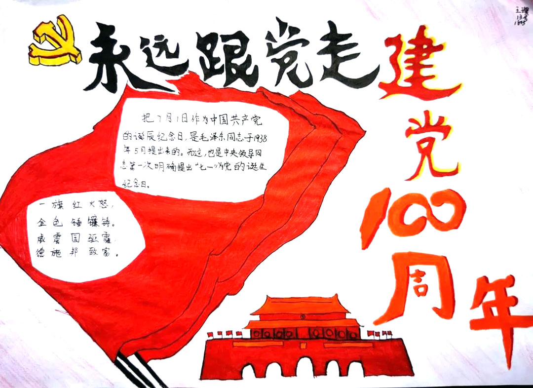 学百年党史做时代新人手抄报-图5