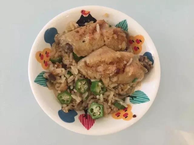 有肉有饭吃得香。